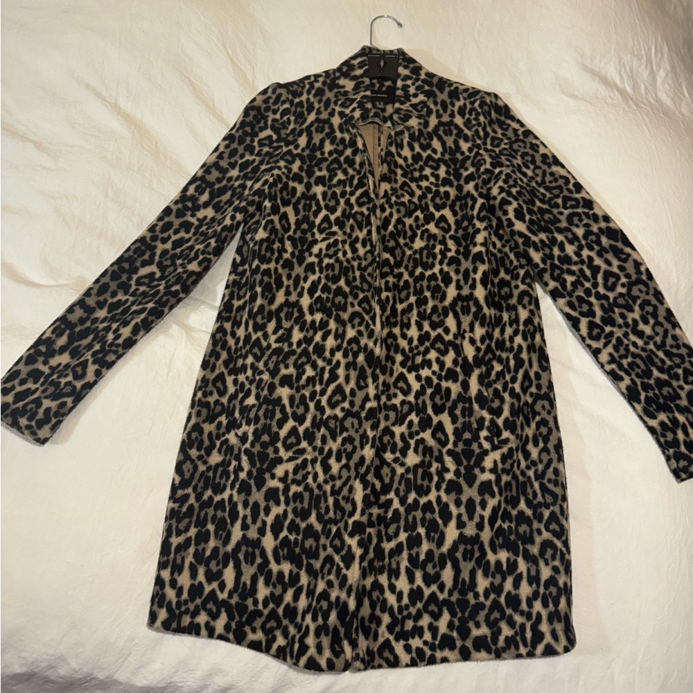 Leopard Print Long Coat